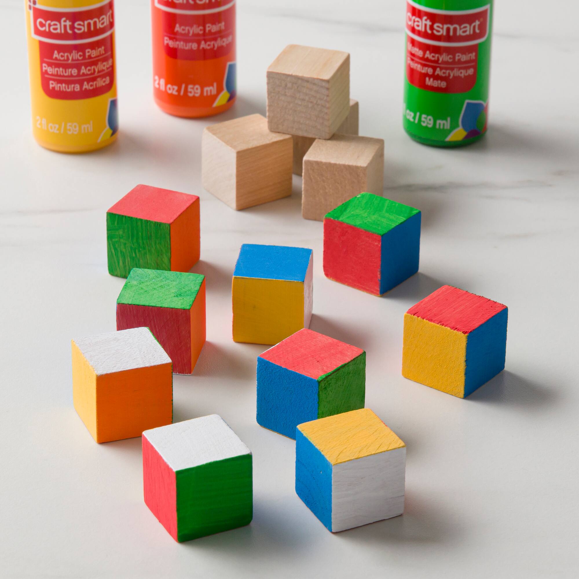 1" Square Wood Blocks, 13ct. by Make Market®